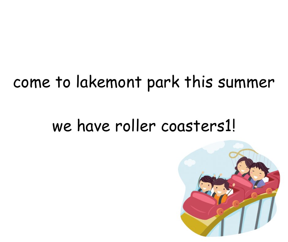 lakemont_park's tweet image. Working on our graphic design.. how’d we do