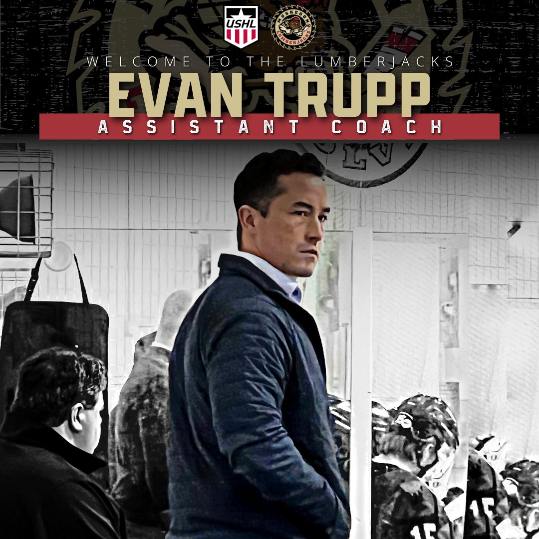 Welcome to the Family, <a href="/trupper13/">Evan Trupp</a> !

Lumberjacks hire Evan Trupp as an assistant coach. Link to full article: bit.ly/3LHAfme