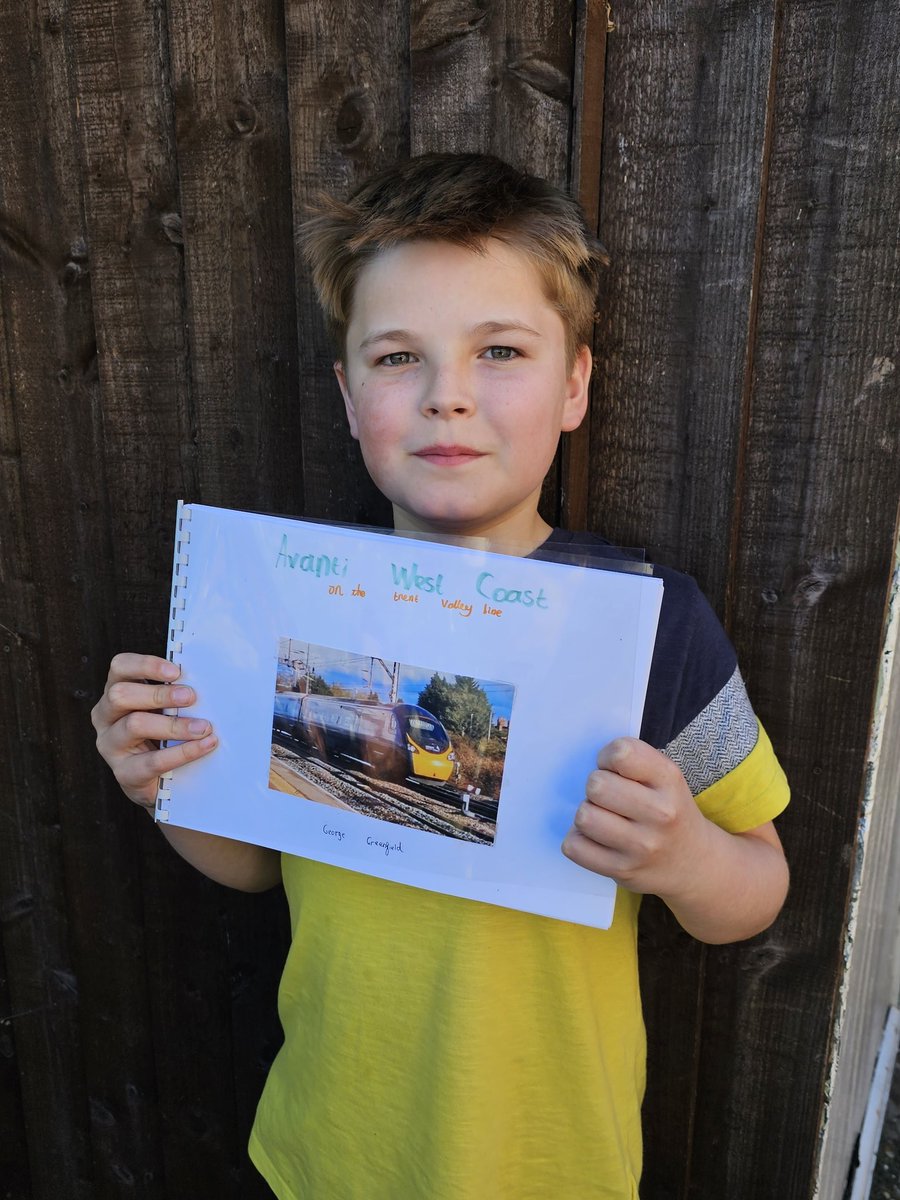 Lovely weekend spent with my lovely son - time spent at one of his happy places @CreweHC and has been working away on designing his own book on @AvantiWestCoast seeing his smile and passion for his hobby making his videos proud dad 😍😍😍