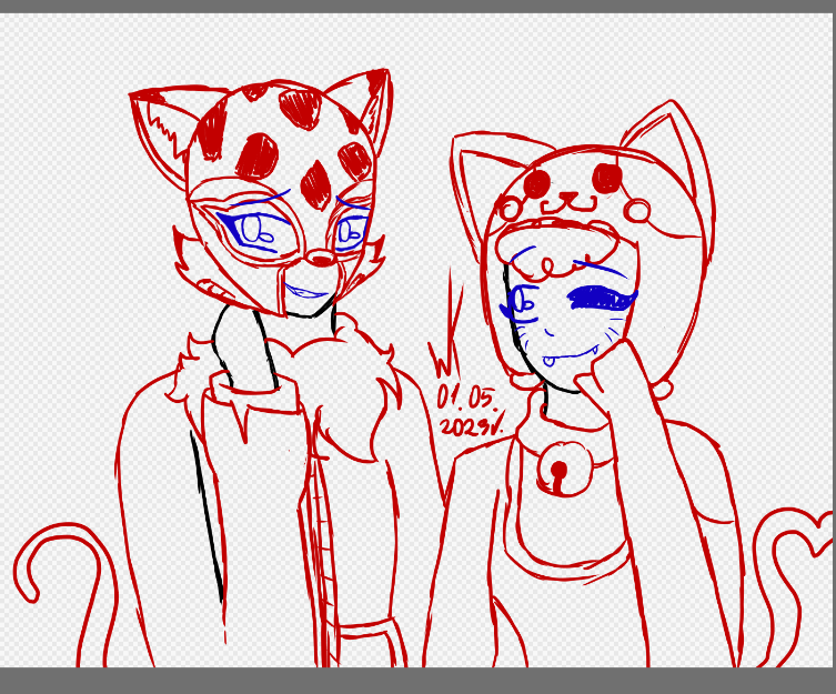 DarkeyXoX's tweet photo. Cat girl(friends) 🐆❤🐱
(Still in process) 
Yup, i love Max x Bea 😭❤❤❤
It's my first girl x girl ship in Brawl Stars (and possibly the only one) and at all)
#BrawlStarsArt #MaxxBea #BeaxMax https://t.co/nNsrBBkhS3