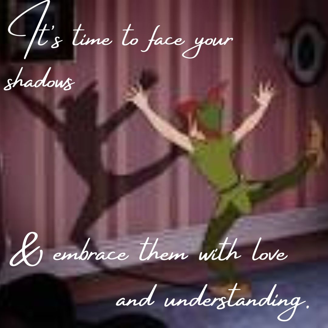 If a child like Peter Pan can readily seek out and accept his shadow self, why can't you do the same? #ThoughtfulTuesday #shadowwork #shadowself #peterpan #childhood #wisdom #psychicmedium #darknightofthesoul #personalgrowth #spiritualgrowth #PeterPanandWendy #ritagigante