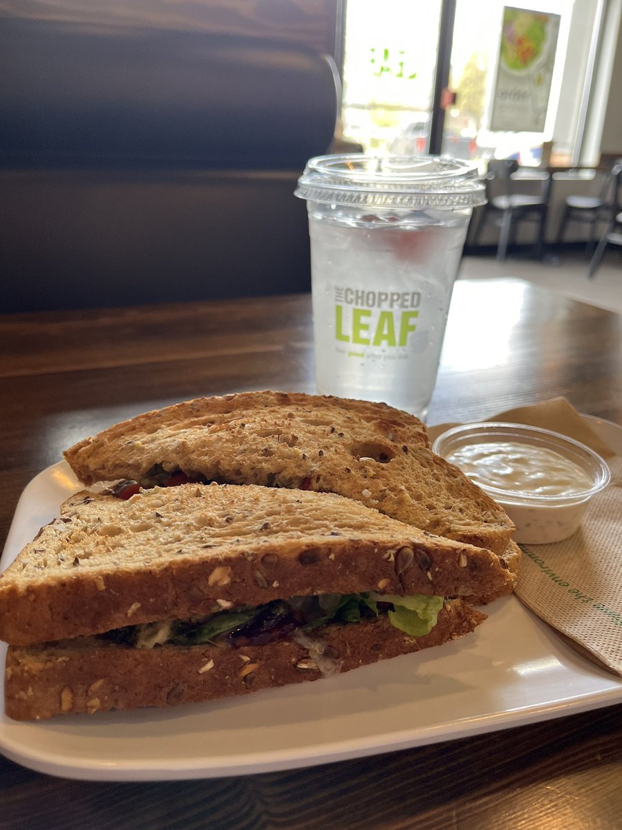 Grabbing a bite at my favourite lunch spot in #Langford The Chopped Leaf