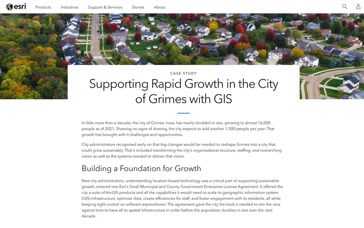 ProWestGIS's tweet photo. 🌎Read the City of Grimes' Story ➡️ Supporting Rapid Growth in the City of Grimes Using #GIS: https://t.co/K5DqHlxmFV

#GrimesIA #localgovernment #ArcGIS

@EsriSLGov @EsriPartners https://t.co/Nsb7n1SgdO