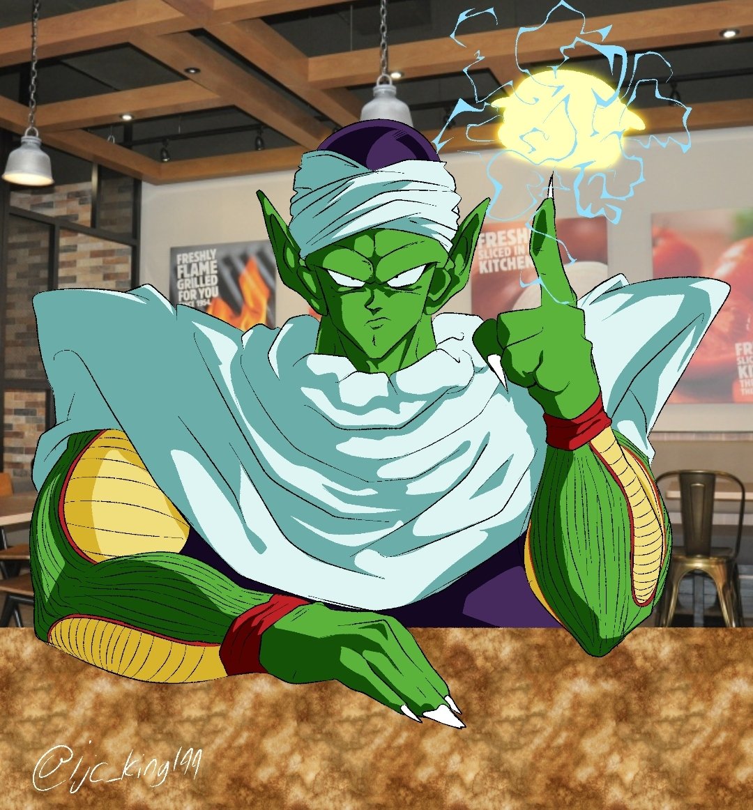 IjcKing144's tweet photo. Piccolo qt Burgerking
#piccolo #bk #burgerking #burgers #yummy #nemak #nemakian #dragonballz #ibispaint #kingpiccolo #piccoloorange #piccolojr #animeart https://t.co/h3l37JTxRm