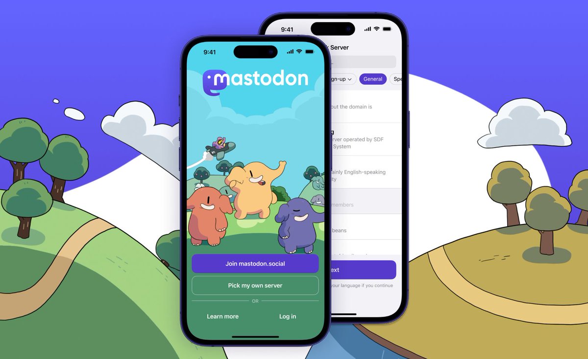 verge's tweet photo. It’s getting easier to make an account on Mastodon https://t.co/sUCfHYEc31 https://t.co/jEicPqYF8k