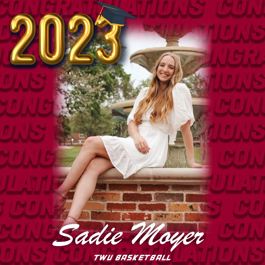 ℂ𝕆ℕ𝔾ℝ𝔸𝕋𝕌𝕃𝔸𝕋𝕀𝕆ℕ𝕊 ℂ𝕃𝔸𝕊𝕊 𝕆𝔽 𝟚𝟘𝟚𝟛! 🎓

Sadie Moyer is graduating with a Bachelors of Science in Kinesiology with a GPA of 3.746

Comment with ❤️ to send congratulations and good luck to Sadie Moyer 

#PioneerProud x <a href="/TWU_Basketball/">TWU Basketball</a>
