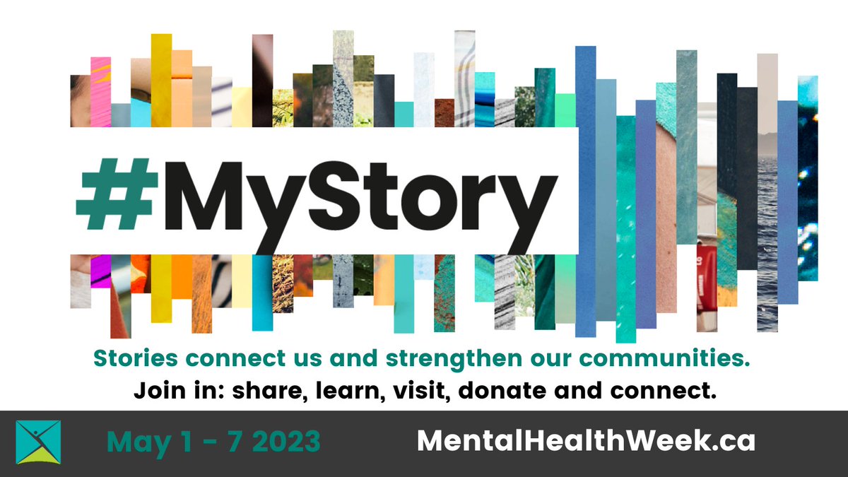 CMHASwanValley's tweet photo. We all have multiple layers and stories that make us who we are and while each year 1 in 5 Canadians experience a mental illness, 5 in 5 of us have mental health.
Download our toolkit and other resources – https://t.co/QOx7oK6zLs
#MyStory #CMHAMentalHealthWeek https://t.co/rbCakWstM0