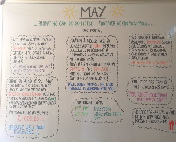 Loving st 4 May celebration board thanks to Kellie 😊