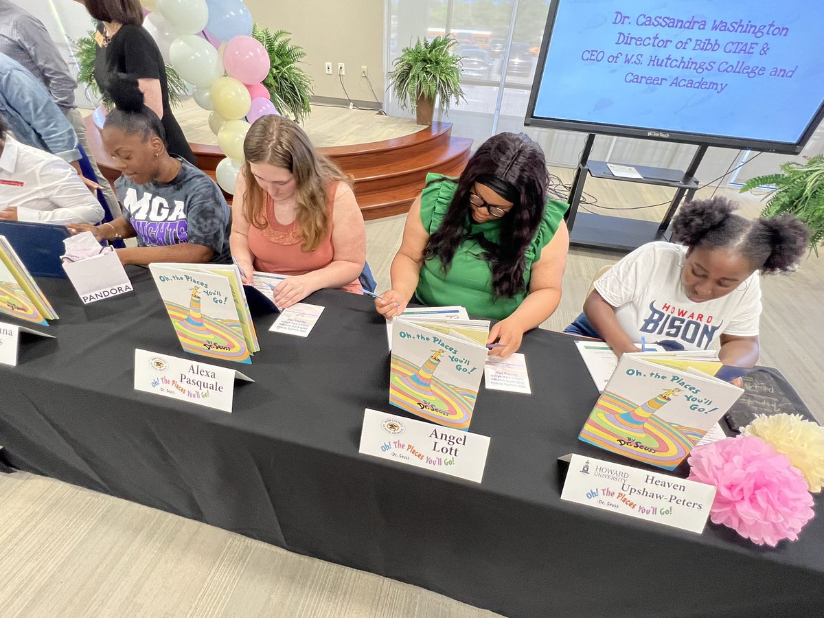 BibbSchools's tweet photo. Today, 11 students from the Teaching as a Profession pathway at @BibbHCCA were honored with a “Signing Day” as they committed to being Georgia educators. These students also each surprised a former teacher with an award recognizing his or her impact in the classroom. https://t.co/YJANvocPHG