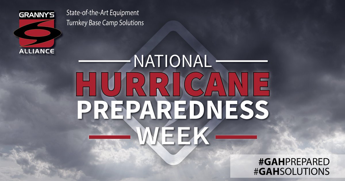 It's #NationalHurricanePreparednessWeek, now is the time to prepare! Know your risk, prepare your supplies, plot your evacuation, & plan your response. Team GAH can help with response planning & provide solutions for all your #mobileequipment needs! #HurricaneReady #GAHsolutions
