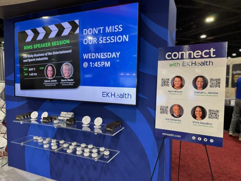 EKHealth's tweet photo. DAY 1 of RIMS #RISKWORLD 2023 in Atlanta. The EK booth looks great, the EK team with their Atlanta Braves jerseys lookin' fantastic!
#TheFunOnes #TeamEK #25Years
Thanks to everyone who stopped by today. We look forward to more great conversations tomorrow! 🙏
@RIMSorg https://t.co/wJy1yWiitU
