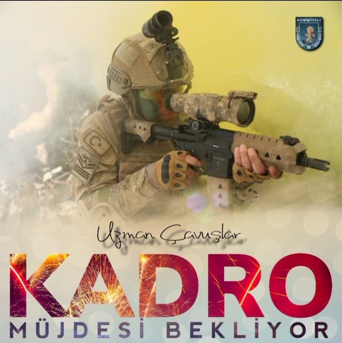 🇹🇷Şanlı Ordumuzun, aziz Milletimizin ve güçlü Devletimizin göz bebeği olan #UzmanÇavuş lar ve ailelerinin sesi olan ve seslerini duyan;
sn <a href="/RTErdogan/">Recep Tayyip Erdoğan</a>
sn <a href="/tcsavunma/">T.C. Millî Savunma Bakanlığı</a> 
sn <a href="/dbdevletbahceli/">Devlet Bahçeli</a>
sn <a href="/UlviYonter/">Dr.İzzet Ulvi YÖNTER</a>
sn <a href="/bakiersoymhp/">BAKİ ERSOY</a>
sn <a href="/alitilkici38/">Ali Tilkici 🇹🇷</a> ve 
emeği geçen herkese çok teşekkür ederiz.