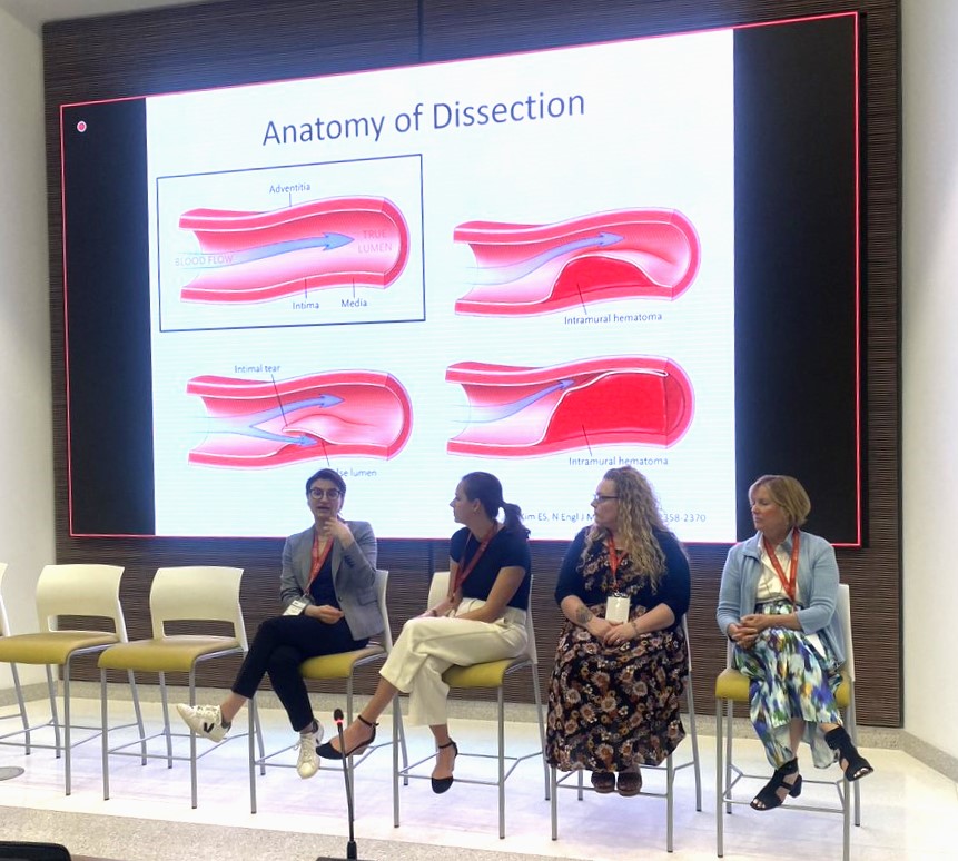 SCADalliance's tweet photo. ICYMI...The Sanger #SCAD Conference and #Patient Symposium was a perfect blend of clinicians, researchers, and patient families. Thank you @EstherSHKimMD and @AtriumSHVI team for partnering with #scadalliance More here:
https://t.co/ERS16Y6lMb
#SCADheart #SangerSCAD https://t.co/SpT8F6UjuF