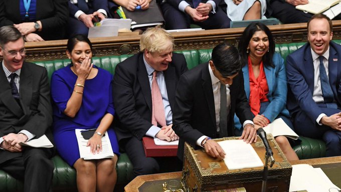 🔴TORY CORRUPTION

"When you see that the government and their relatives are looting the country, you have to disobey, rise up, get on the streets, drive them out of the country, send them in to exile, and nationalise their illegal gains."

- Nelson Mandela

<a href="/RaggedTP/">Ragged Trousered Philanderer</a>