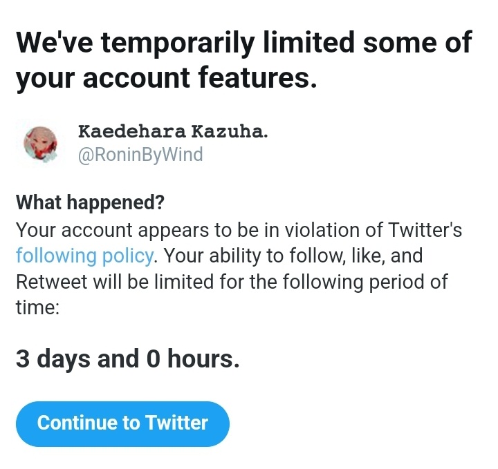 —; What I do? 

Just following people. 😭