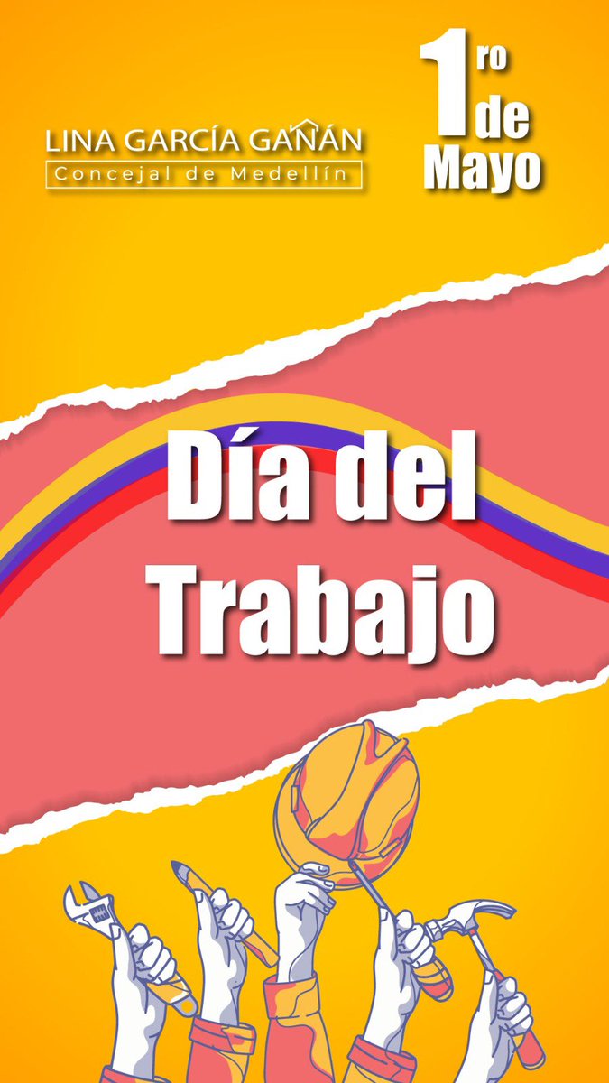 LinaGarciaGanan's tweet photo. Hoy es un día para recordar la importancia de trabajar con amor y pasión, porque los sueños se labran con constancia y perseverancia. Por una sociedad en donde los derechos del trabajador sigan siendo agenda de cuidado en el marco de la democracia #FelizDiaDelTrabajo https://t.co/5EJjZOrMKI