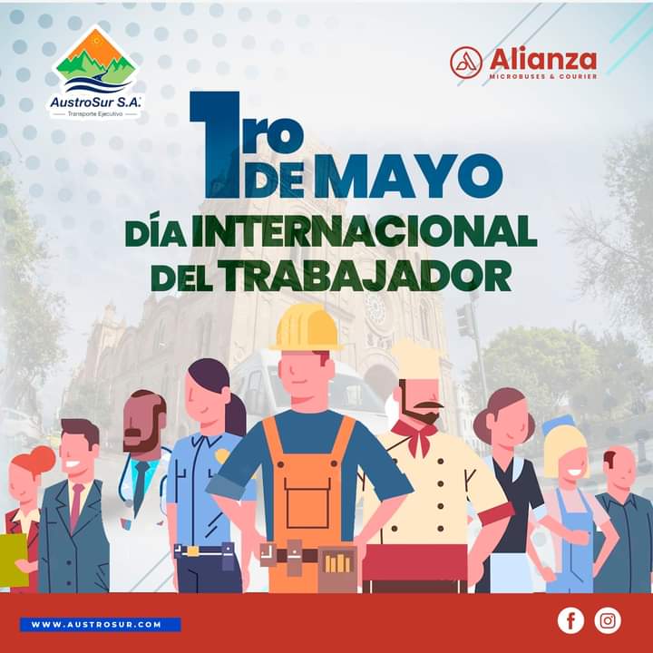 AustroSur1's tweet photo. ¡Feliz Día del Trabajador! 
A todos aquellos que día a día luchan por un futuro mejor, 
¡gracias por tu esfuerzo y dedicación!

#austrosur #alianza https://t.co/GMjaUtZRUO