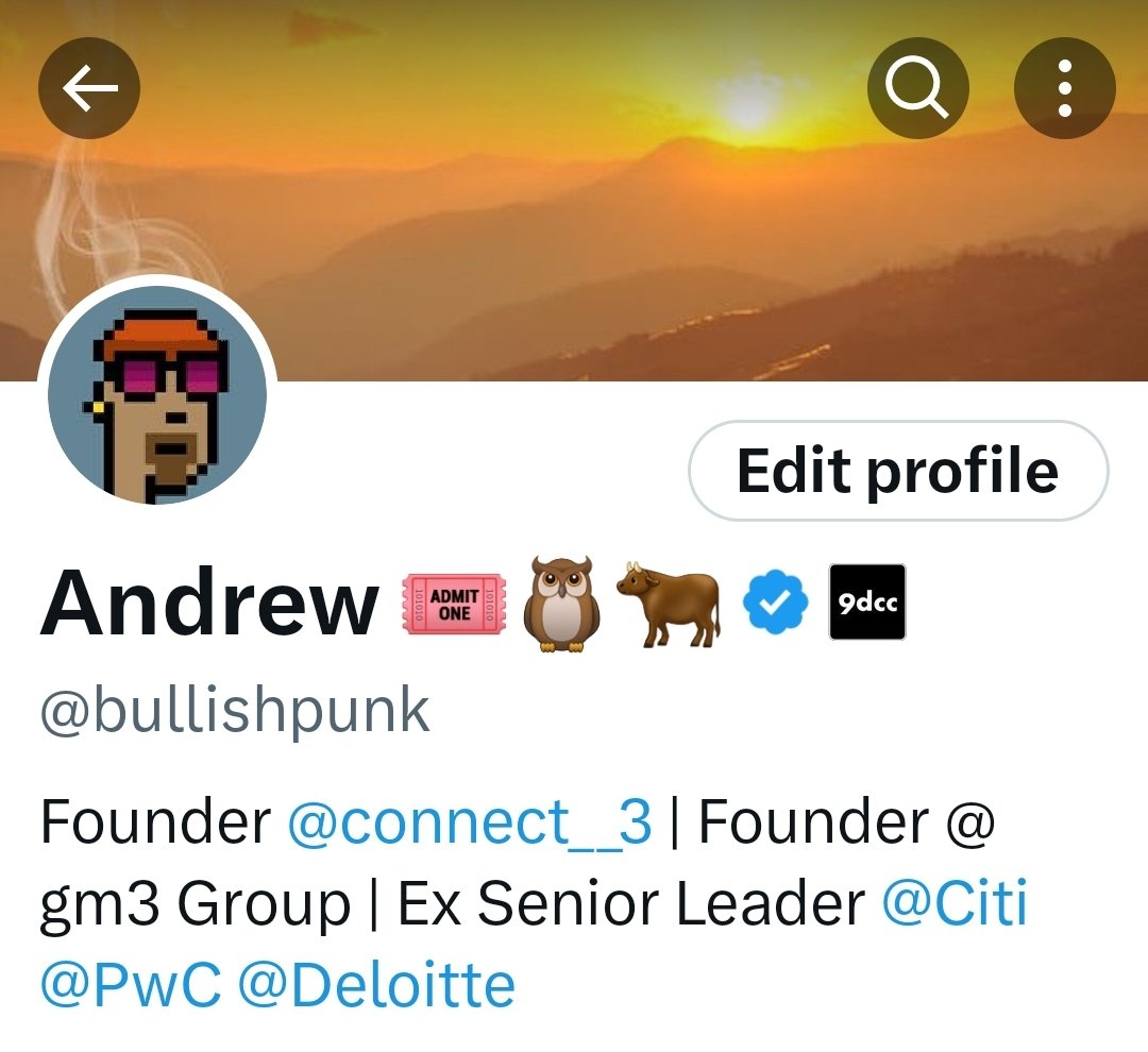 Happy to be part of the verified <a href="/9dccxyz/">9dcc</a> Twitter gang! 🔥

Thank you <a href="/Admit0001/">Admit One</a> and happy birthday <a href="/gmoneyNFT/">gmoney.eth</a> 🫡