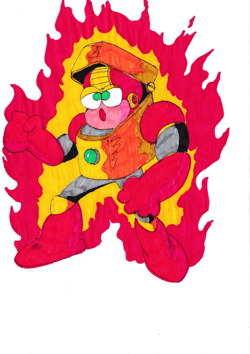 lostkidnoreward's tweet photo. Heat man !! #megamen #illustraion #markers #drawing https://t.co/sFHPGWtAVZ