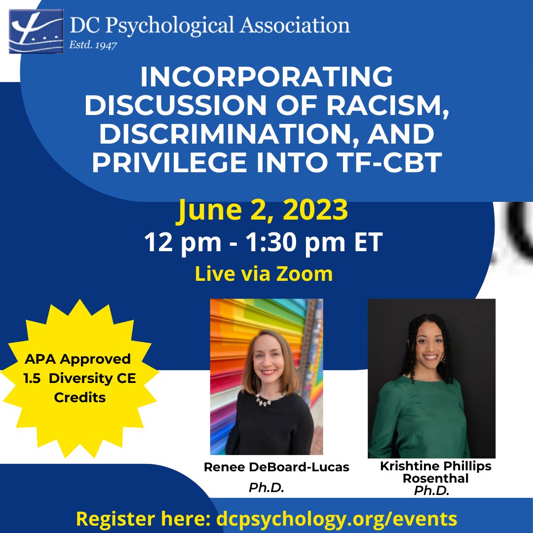 DCPsychAssoc's tweet photo. Register today! Linktree in bio https://t.co/pqARf9fXmx
