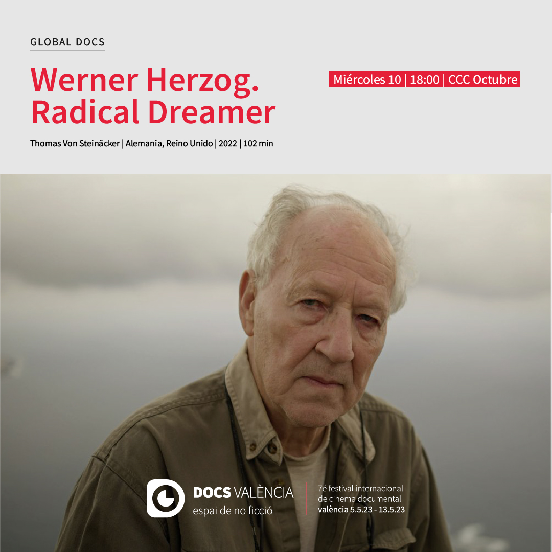 DocsValencia's tweet image. #GlobalDocs
«Werner Herzog. Radical Dreamer», de Thomas Von Steinäcker, es un homenaje al maestro Werner Herzog, explorando su personalidad única y su constante búsqueda de la verdad a través del cine.

Busca este documental en #7DocsValència.
Ver más ➡️ bit.ly/3oUfJ8N