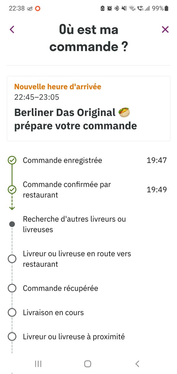 i2aseo's tweet photo. @Deliveroo_FR deliveroo, c'est pas de réponse suite à une tentative de contact. 3h d'attente dans l'espoir de manger (ou pas). Un remboursement impossible. Une expérience en carton. #deliveroo #berliner #soireedemerde https://t.co/jfoLl5N1Ok