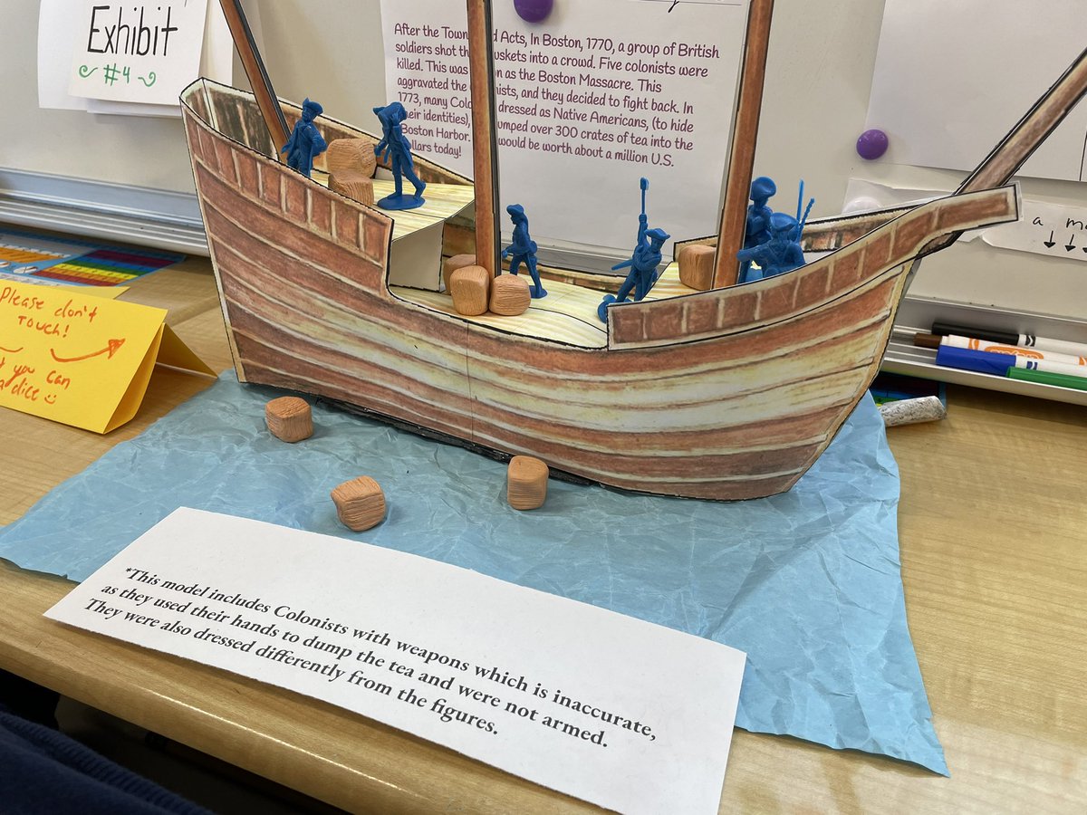 Fifth grade students transformed their classrooms into a museum of exhibits highlighting what they learned during the study of the American Revolution. 

#projectbasedlearning
#pbl
#americanrevolution
