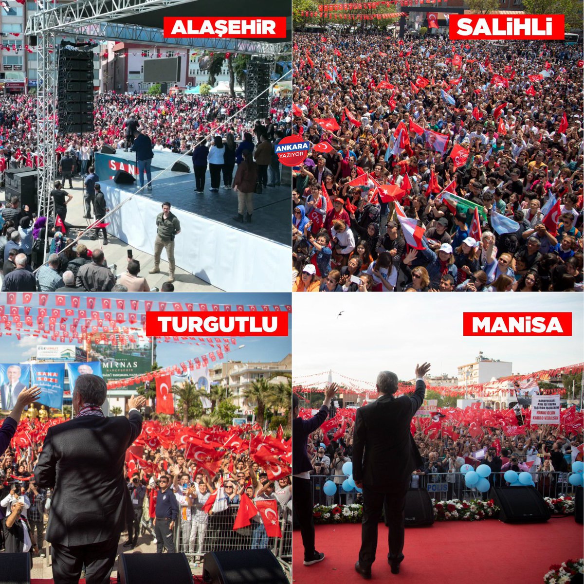 Mansur Yavaş’tan 
🇹🇷 BİR GÜNDE DÖRT MİTİNG