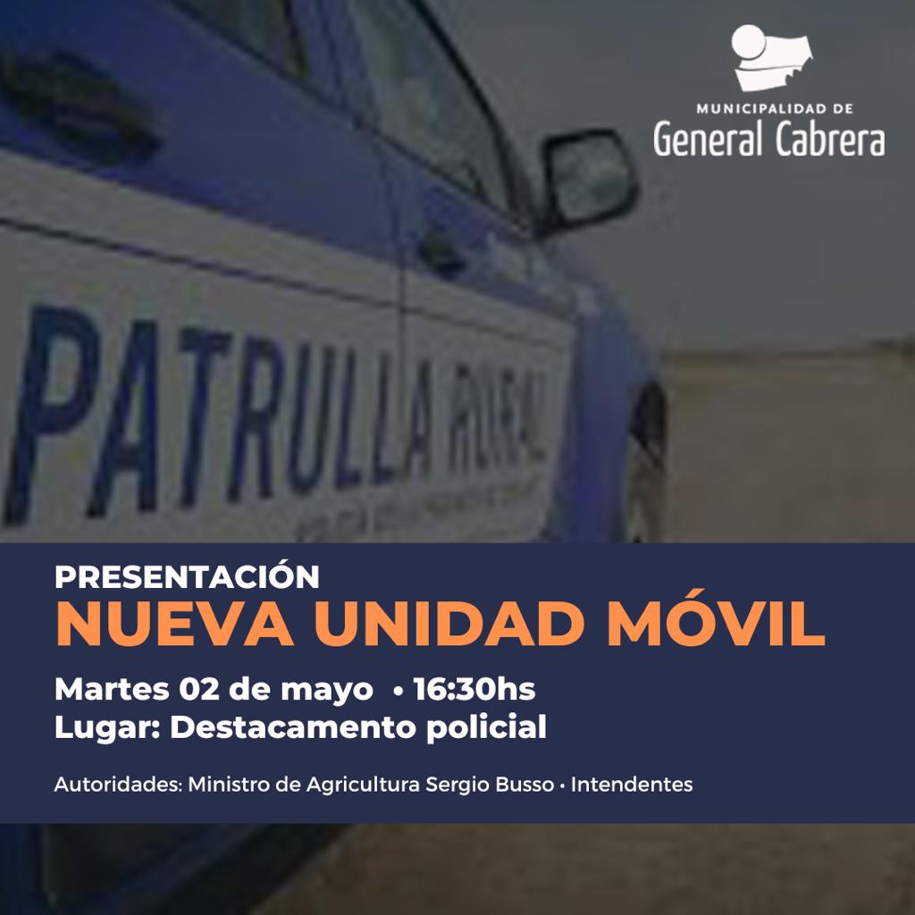 general_cabrera's tweet photo. 🚔Presentación de nueva unidad móvil para Patrulla Rural https://t.co/CFBtJut4c6