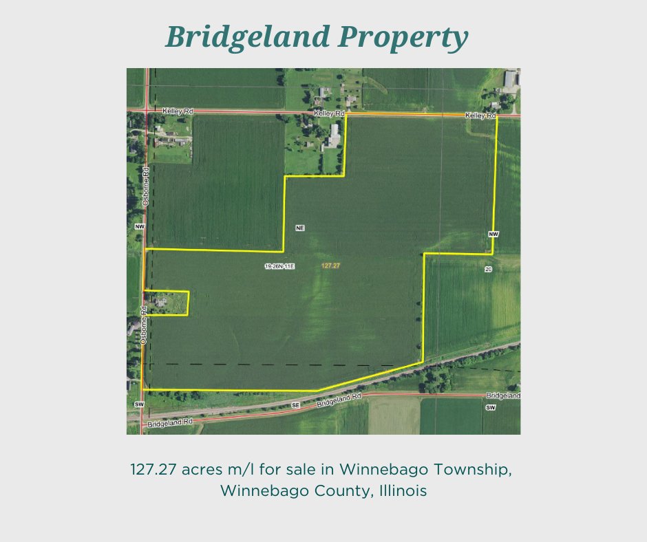 Summit Land is selling 127.27 acres m/l in Winnebago County, Illinois. 

Contact Tara for more information (515) 854-9826

#IllinoisFarmland #BuyLand