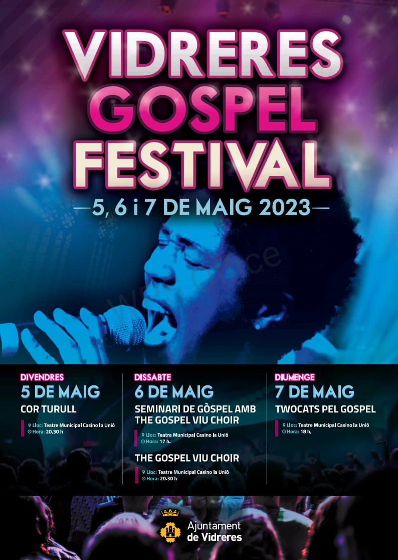corturull's tweet photo. Ens fa molta il·lusió formar part del 3r 'Vidreres Gospel Festival'. És un honor compartir cartell amb @gospelviu i @twocatsxgospel. Moltes gràcies @ajvidreres x comptar amb nosaltres! Us hi esperem divendres! 😍
📍Teatre Mpal. Casino la Unió, Vidreres
⏳20:30
🎟️Entrada gratuïta https://t.co/WZLtAKhKxS