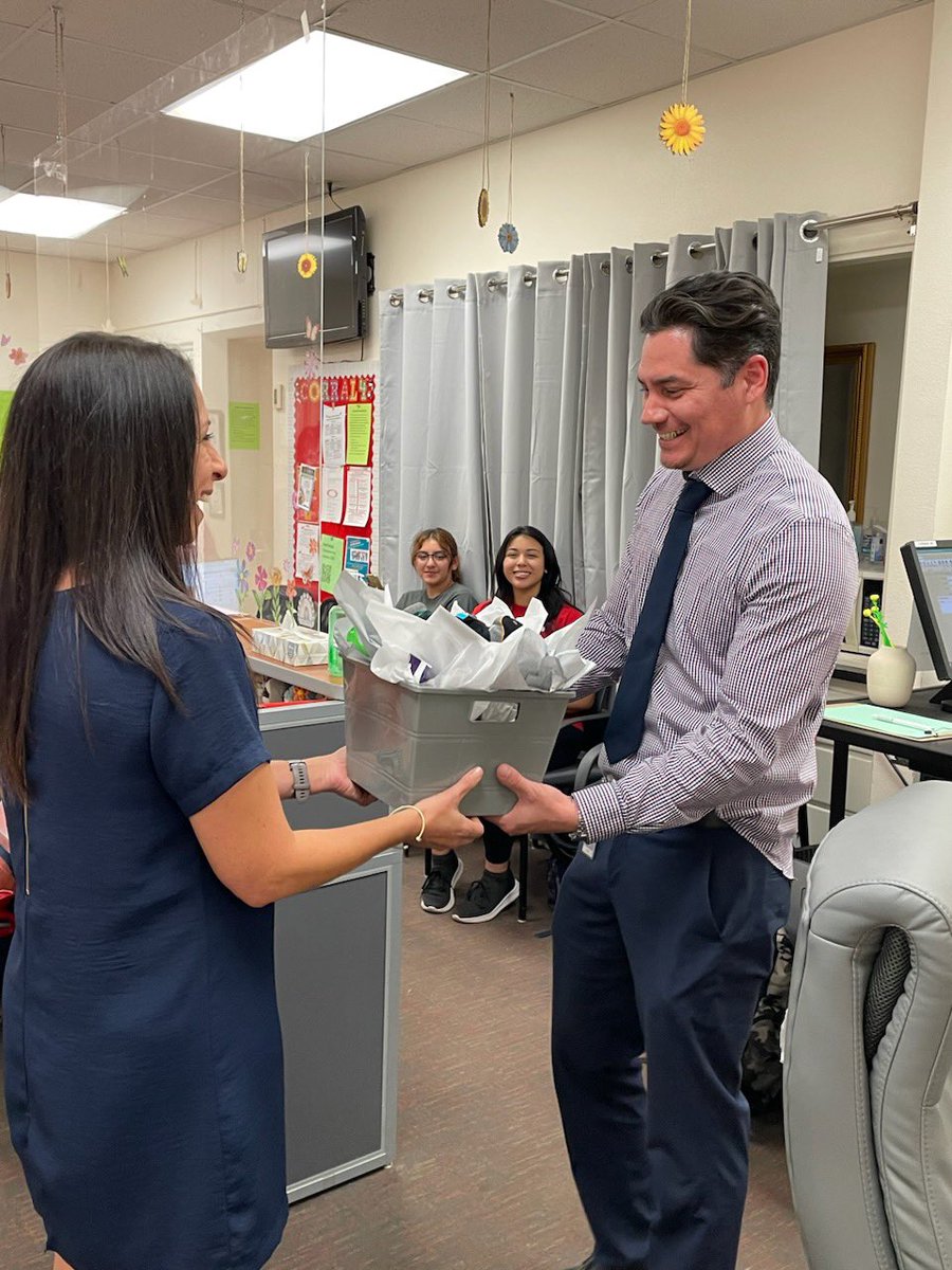 Happy Principal's Day, Mr. García! You have knocked our socks off this year! Thanks for being toe-tally awesome. 
#NationalPrincipalsDay <a href="/BigRedBronchos/">Odessa High School</a> <a href="/BronchoNews/">OHS Broncho News</a>