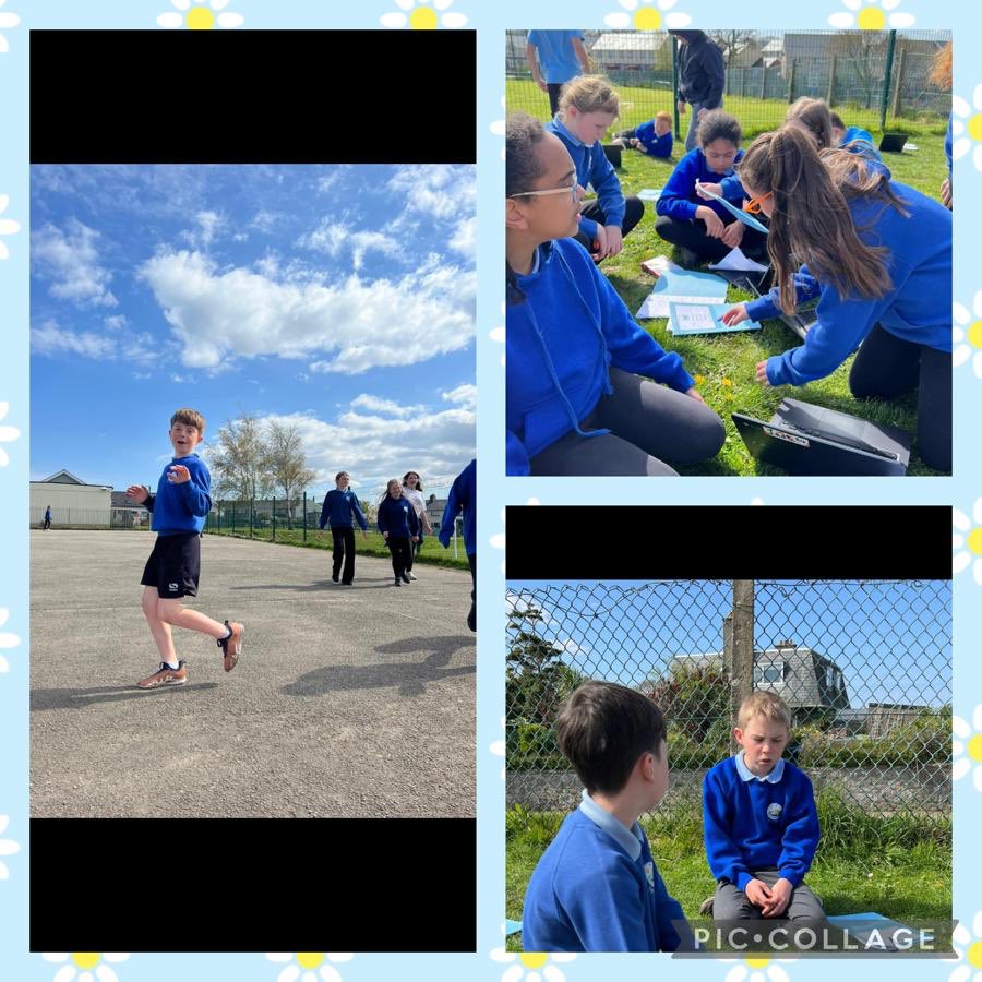 ysgolfelin's tweet photo. Dysgwyr Bl5/6 yn cynnal gwaith maes gan gynnwys Ymchwiliad  Fathemategol ac amcangyfrif amseroedd . Sut allwn wirio ein atebion tybed? #mesur #trafod #cydweithio #mwynhau https://t.co/yq2L3NQGgX