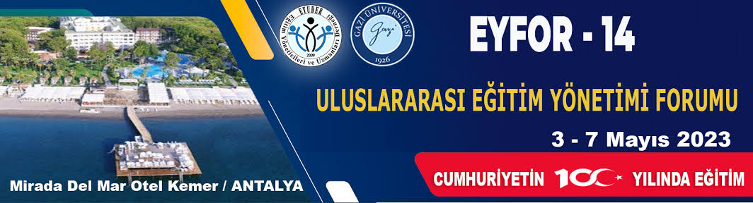 EYFOR 14 Başlıyor.
Türkiye'nin en büyük ve en prestijli eğitim kongresi EYFOR bu yıl 3-7 Mayıs 2023 tarihleri arasında EYUDER ve Gazi Üniversitesi işbirliği ile Antalya'da 
<a href="/EyforEyuder/">EYFOR</a> <a href="/eyuder/">EYUDER</a> <a href="/uledef/">Uledef</a> <a href="/Gazi_Universite/">Gazi Üniversitesi</a> <a href="/ademcilek/">Adem ÇİLEK</a>