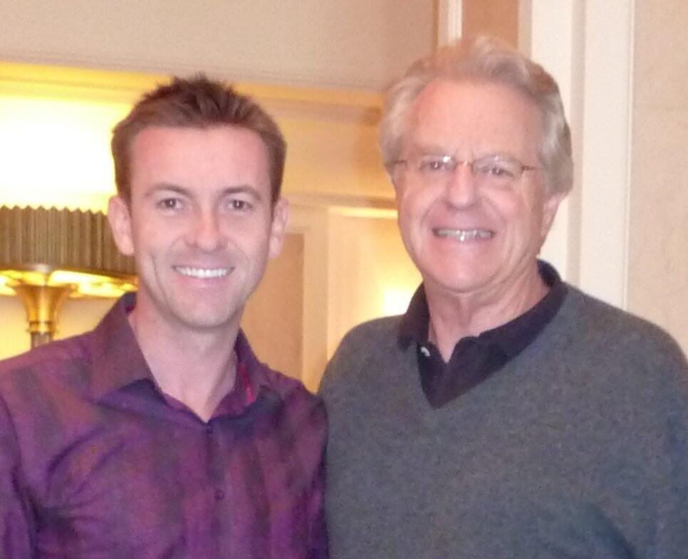 HowardGriffiths's tweet photo. Jerry Springer’s deaths was announced Thursday when we were on the road on tour. Blessed to have spent time with Jerry in Beverly Hills. We discussed our love of @ITV & Jerry’s time on @thismorning - I’m a no one but Jerry made me feel valued. #GoJerry #JerrySpringer 🙌🏻 https://t.co/jj2rpIbBcn