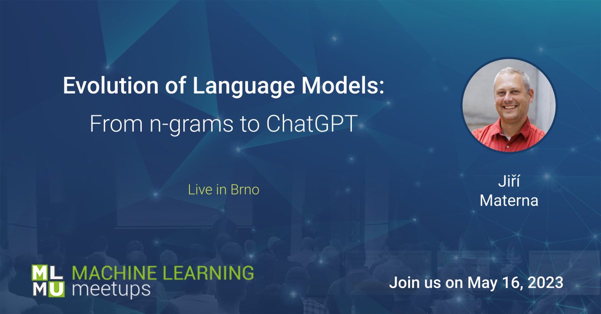 ML Meetups (@mlmucz) on Twitter photo Join our next meetup in #brno! <a href="/JiriMaterna/">Jiří Materna</a> will talk about language models.
16. 5. | 17:30 | Impact Hub, Brno
More info meetup.com/machine-learni…
#ml #ai #chatgpt Join our next meetup in #brno! <a href="/JiriMaterna/">Jiří Materna</a> will talk about language models.
16. 5. | 17:30 | Impact Hub, Brno
More info meetup.com/machine-learni…
#ml #ai #chatgpt