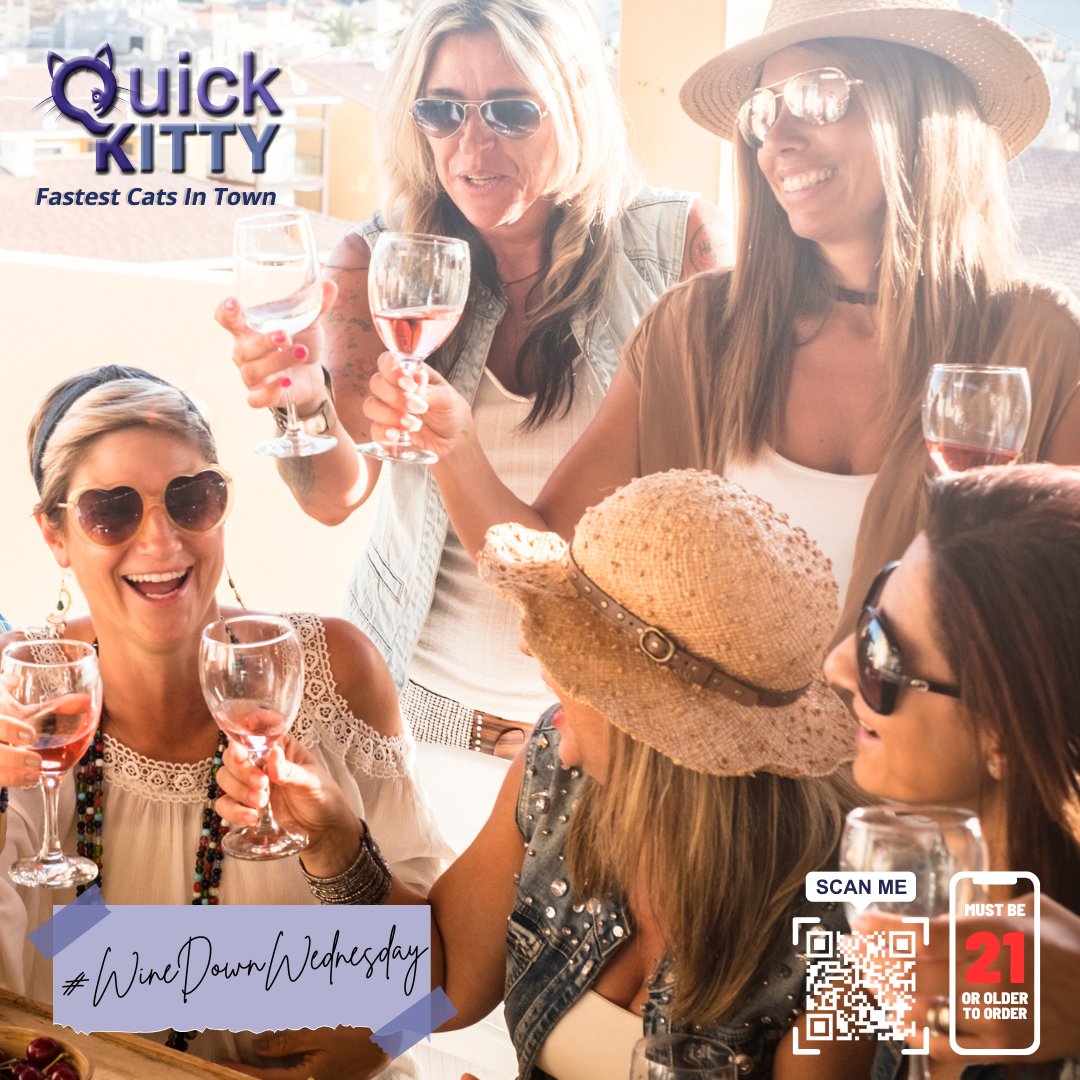 QuickKittyDlvry's tweet image. It's time to kick back and relax with your favorite glass of #wine and your favorite people!

Let Quick Kitty's #alcoholdelivery service bring it right to your doorstep.

Get the app here: quickkitty.com/alcoholDelivery
#WineDownWednesday #winedown #winetime #winelover #wineoclock