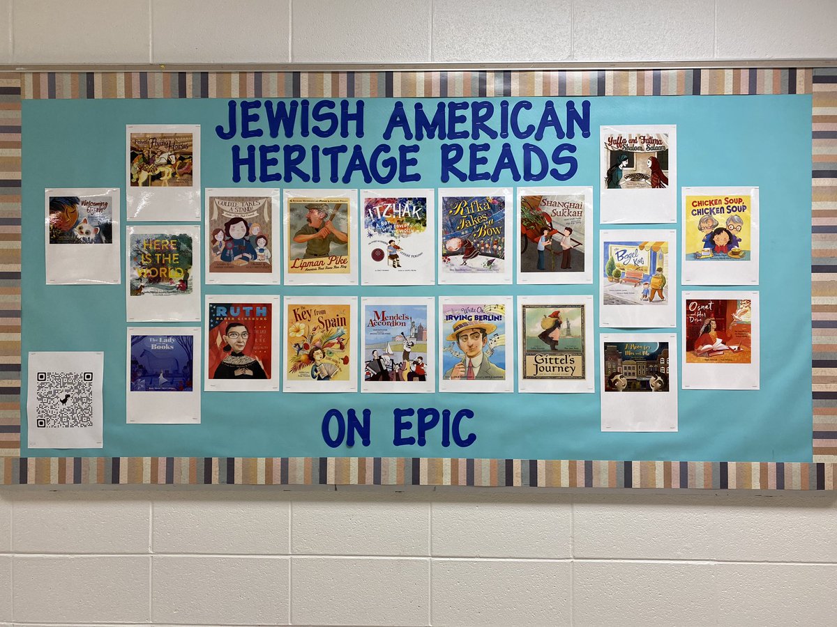 MrsChangGrove's tweet photo. Happy May! Celebrating #AAPIHeritageMonth (Asian American/Pacific Islander) & #JewishAmericanHeritageMonth @GroveAve220 with these amazing resources from The Book Wrangler! Learn about these changemakers & read these books on @epic4kids! #equity220 #WeBelong220 @barrington220 https://t.co/laTFLFsPh9
