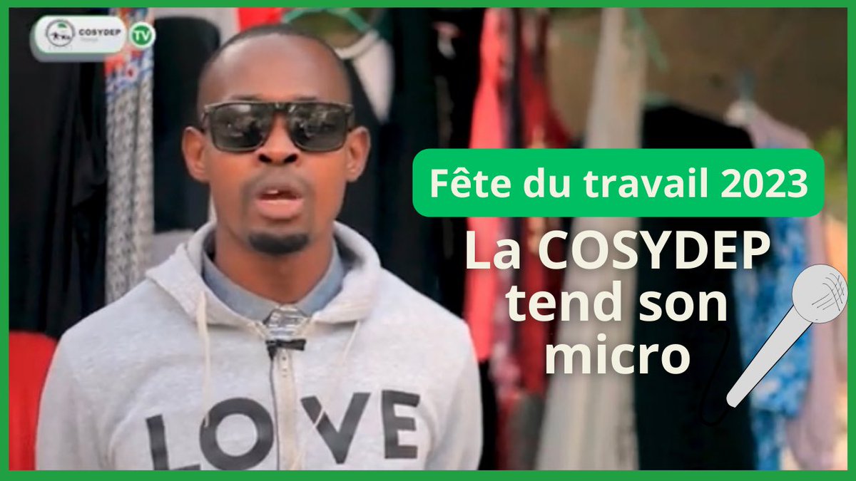 La vidéo #fêtedutravail2023 

Fête du travail : la COSYDEP tend son micro 🎤

Disponible sur notre page YouTube 

👉🏽 cliquez sur ce lien 👉🏽 youtu.be/N8V-J7wefws