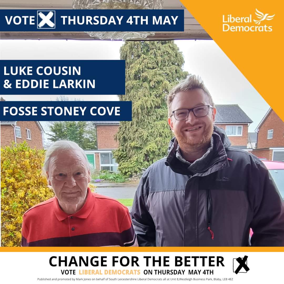 Polls close in exactly 3 days! Will #FosseStoneyCove wake up to more of the same or a #changeforthebetter? @LibDems @ALDC @SLeics_LibDem #BlabyDistrictCouncil (ps. it's  my birthday on Thursday, too #MayTheFourthBeWithYou)