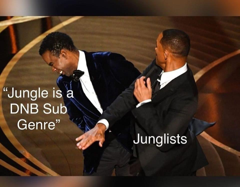 The denial stinks to high heaven • all you old school big name DJs that refused to play Jungle/Ragga vocal tracks back in the day are complicit in this b/shit • Jungle basslines is healing • high pitched screeching is confusion • add Ketamine to that &amp; bobs ur uncle #JUNGLIST