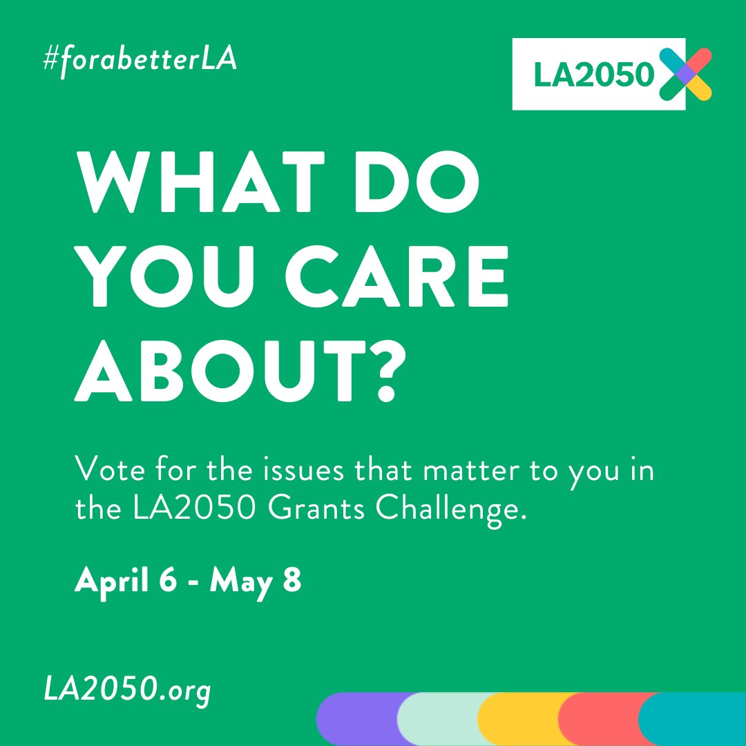 LA2050's tweet photo. We’re moving toward a better LA. Want your voice heard? Vote below today👇  #LA2050GrantsChallenge https://t.co/y7zlXN9ao1 https://t.co/XsuNrDdhCQ