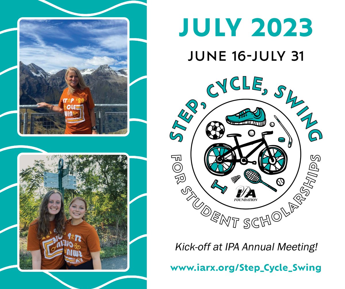 Iowa Pharmacy Association (@iowapharmacyipa) on Twitter photo Feeling competitive?
Sign up for Step Up for Students, a one-day step count competition as part of our 2023 #StepCycleSwing fundraiser!
Student pharmacists can register for just $15! bit.ly/3KgAsvU #IPAforStudentScholarships
<a href="/DrakeCPHS/">Drake CPHS</a> <a href="/UIPharmacy/">UIPharmacy</a> Feeling competitive?
Sign up for Step Up for Students, a one-day step count competition as part of our 2023 #StepCycleSwing fundraiser!
Student pharmacists can register for just $15! bit.ly/3KgAsvU #IPAforStudentScholarships
<a href="/DrakeCPHS/">Drake CPHS</a> <a href="/UIPharmacy/">UIPharmacy</a>