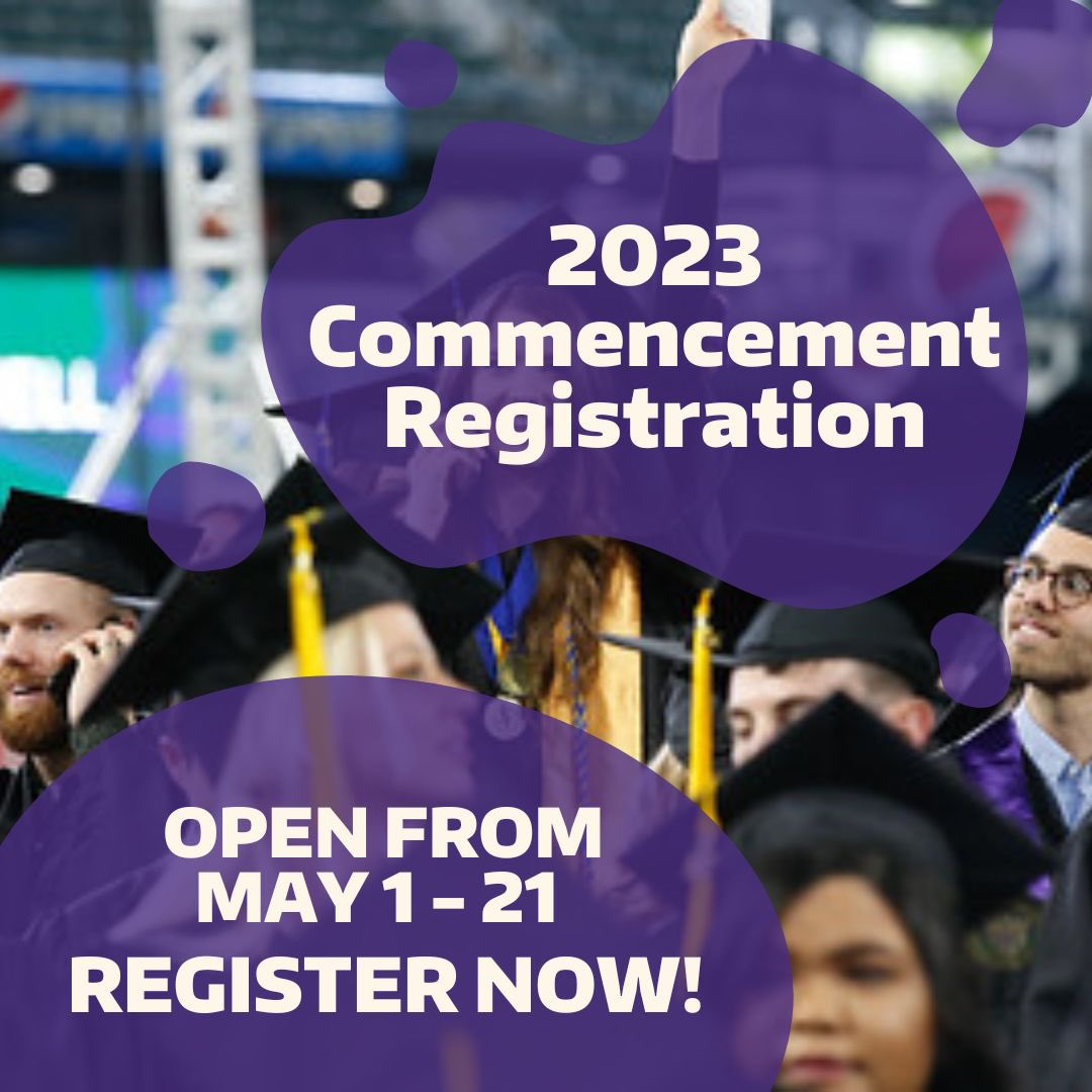 UWBSES's tweet image. Graduating this year and planning on participating in commencement? Registration is now OPEN! Check your email and the commencement page on UWB’s website for registration links.

Registration is open until MAY 21! 🐾💜
•
•
•
#uwbses #uwb #uwbothell #uwbgrad23