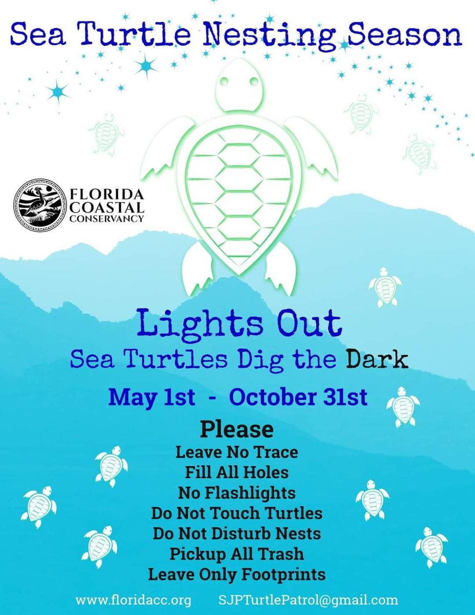 richardeimers's tweet image. 🐢🐢🐢 PLEASE COMPLY WITH THE RULES!

#floridabeaches  #SeaTurtleNesting
#SeaTurtleProtection #SaveTheSeaTurtles #SeaTurtleSeason #FloridaWildlife #BeachCleanUp
