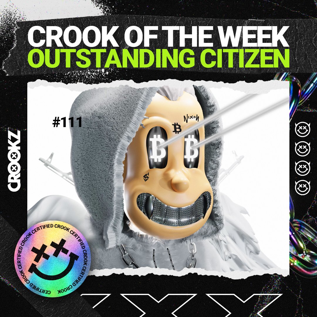 And our Crook of the Week goes to none other than the Fuzzy Commander aka <a href="/CryptoRox/">CryptoRox</a> 

The man with the #1 overall ranked Crook and many others needs no introduction, truly a legend in the community

Always supportive and kind, don't spend all those $CRKZ in one place 😉