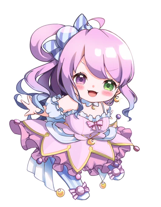 ちびルーナちゃん 制作過程まとめ #ルーナート #イラストメイキング #ミニキャラ