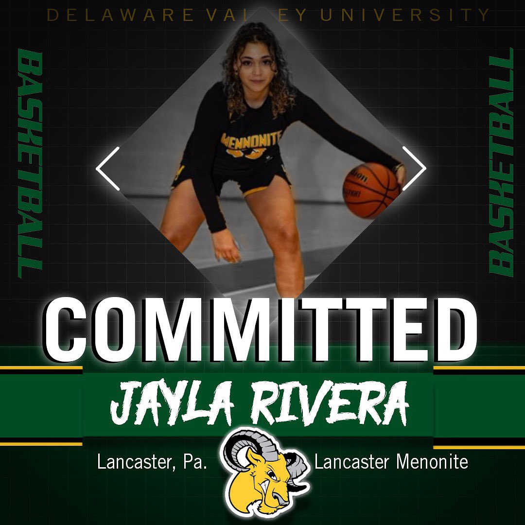DVUwbb's tweet photo. We are excited to welcome Jayla Rivera from Lancaster Menonite High School! Welcome to the Aggie family! 💚🐏 #TogetherWeDoMore 

‼️Each day this week we are going to begin to introduce our incoming freshmen for the 2023-2024 season🏀‼️ #d3hoops https://t.co/n133tmYICC