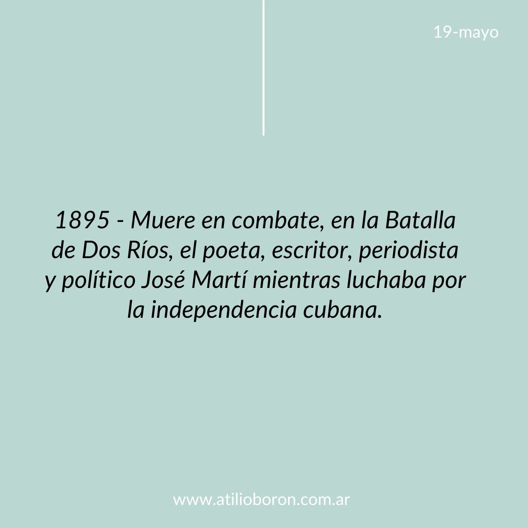 atilioboron's tweet photo. Café Virtual con Atilio Boron ☕️
🗓 Miércoles 31 de mayo a las 20 horas ARG
Sumate ahora: https://t.co/AnBMgQKEya
#latinoamerica #EstadosUnidos #teoriapolitica #políticainternacional #economiamundial #cafevirtualconatilio #cafevirtual #noticiasinternacionales https://t.co/BrZxzOhAo5