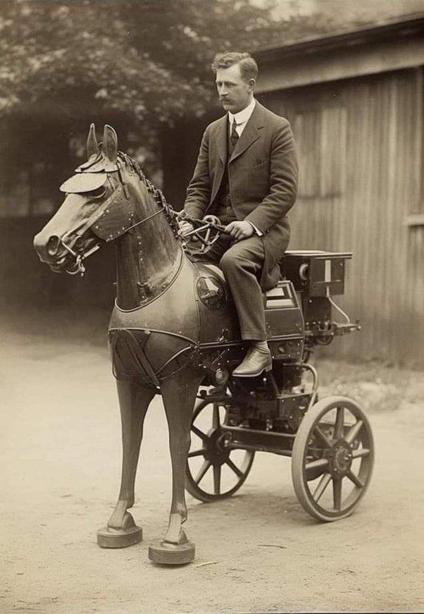 TrekkerRv's tweet photo. One of the early Hybrid designs,  1 horse power https://t.co/JAg76CjqLA